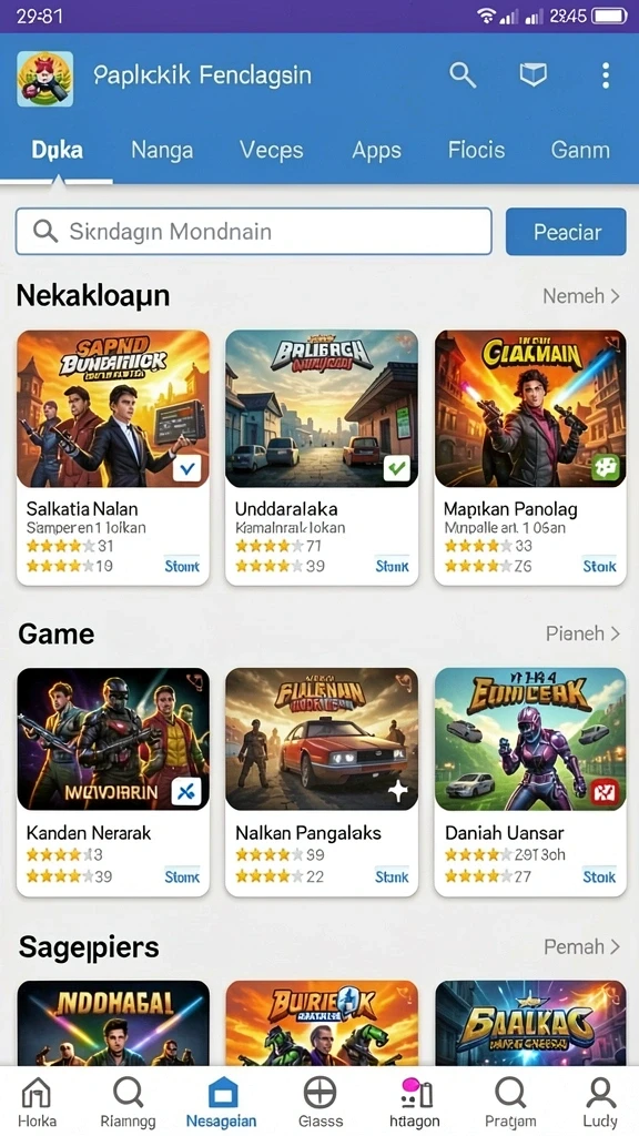 Tampilan grafis yang memukau dan interaktif.