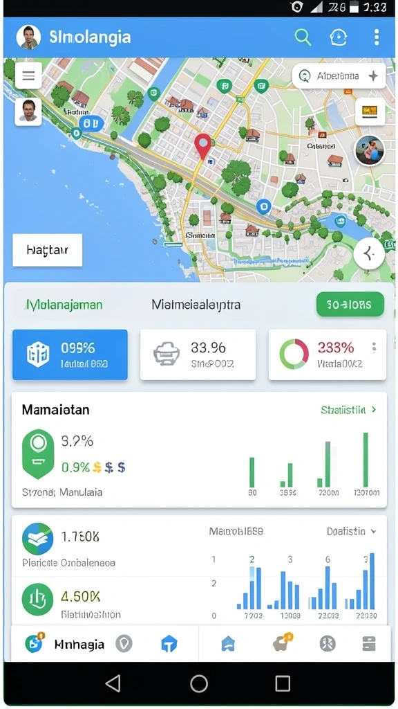 Tampilan antarmuka pengguna yang bersih dan modern.