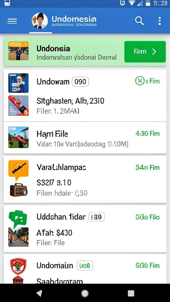 Tampilan menu awal AJAIB11 yang menarik.