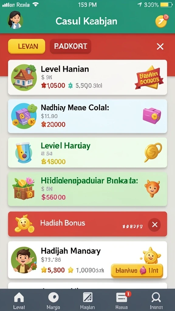 Tampilan awal API5000 yang menarik dan penuh warna.