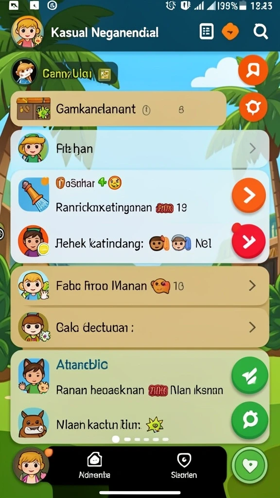 Mode permainan yang seru dan kompetitif.