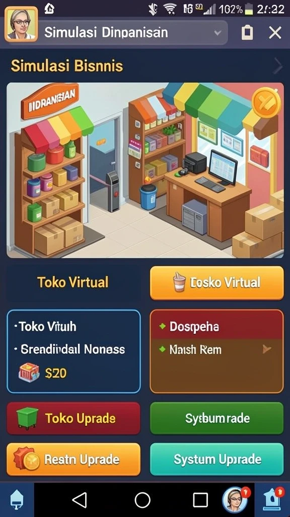 Tampilan awal yang menarik dan mudah dinavigasi.