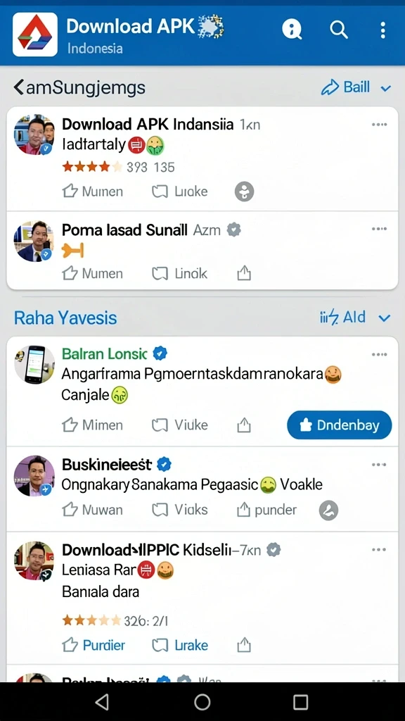 Screenshot memperlihatkan antarmuka komunitas pemain.