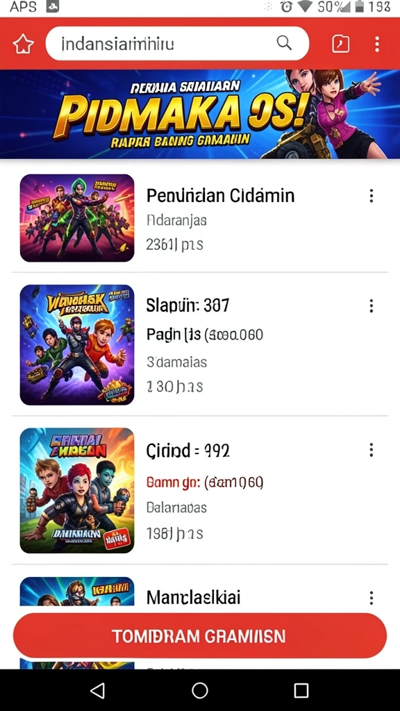 Tangkapan layar kedua menampilkan grafik menawan dari dunia permainan.