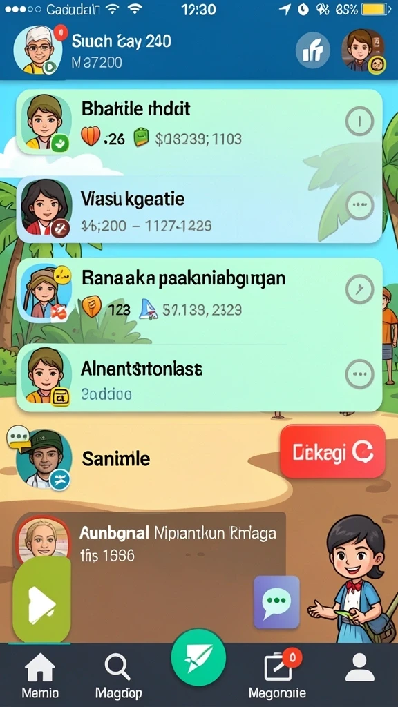 Tampilan antarmuka GOCAP123 yang menarik.