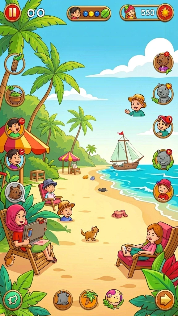 Beragam pilihan permainan yang menarik.