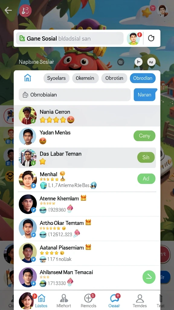 Tampilan menu awal HQ777 yang memikat.