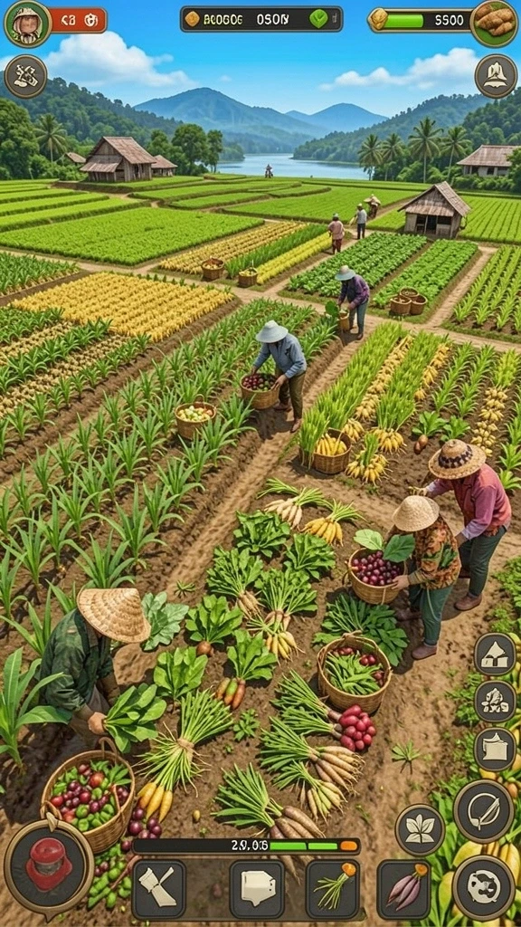 Screenshot dari level tantangan yang menegangkan.