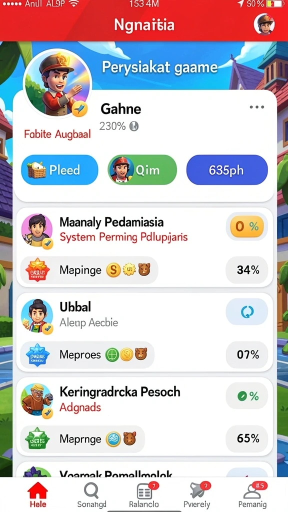 Berbagai karakter menarik siap dimainkan.