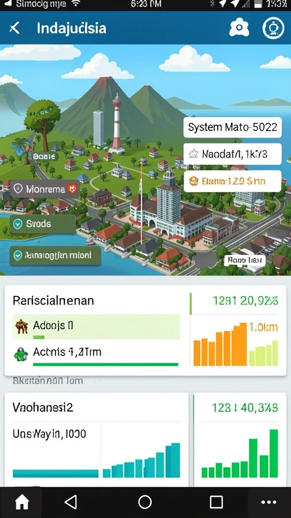 Statistik permainan yang membantu pemain melacak kemajuan.