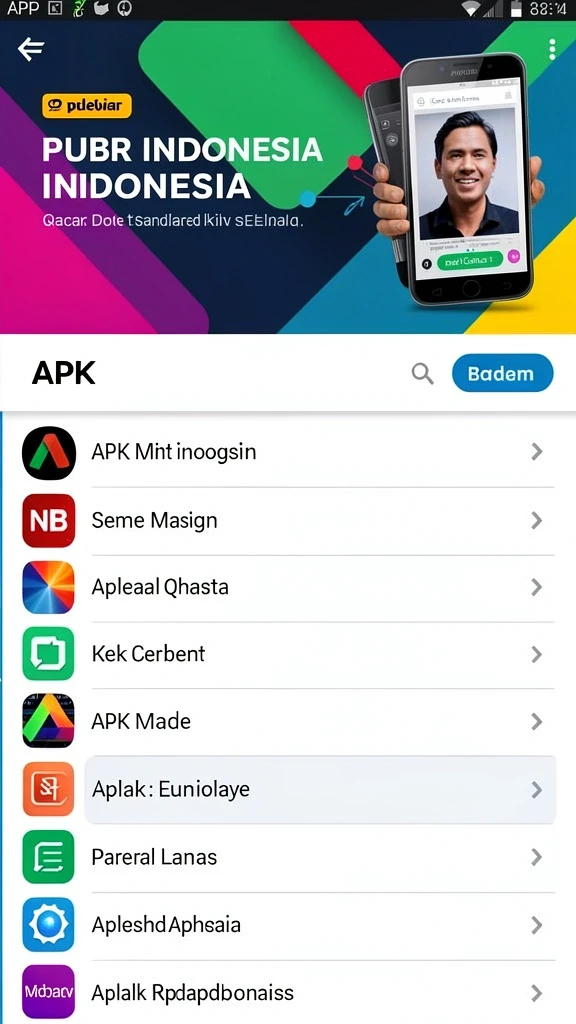 Tampilan menu utama yang menawan dan ramah pengguna.