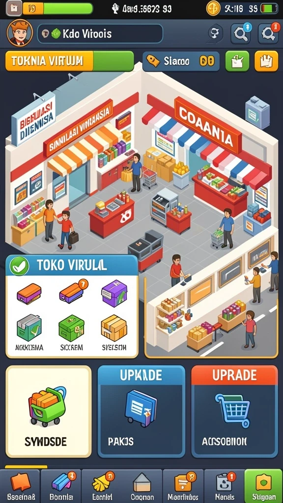 Tampilan awal gamenya yang menarik perhatian.