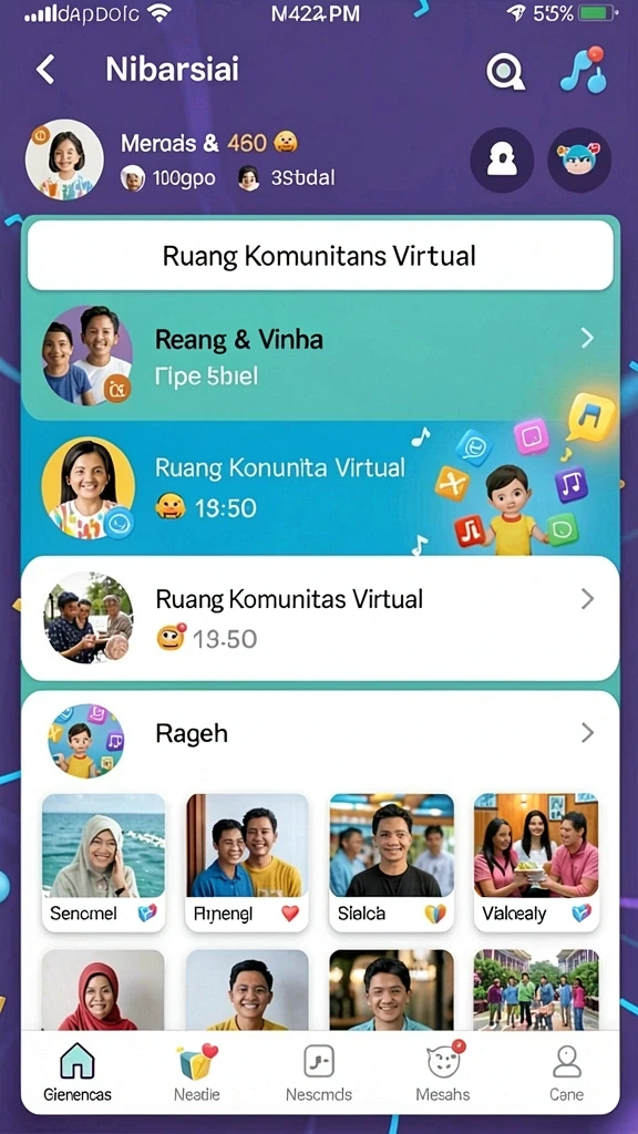 Komunitas aktif yang mendukung pemain baru.
