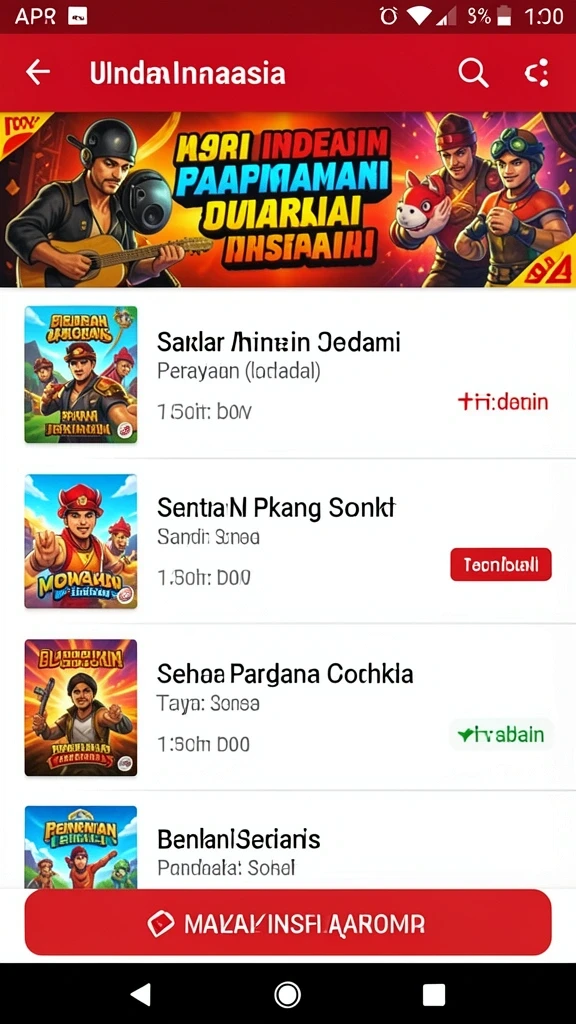 Tampilan utama aplikasi REJEKIHUB yang menarik.