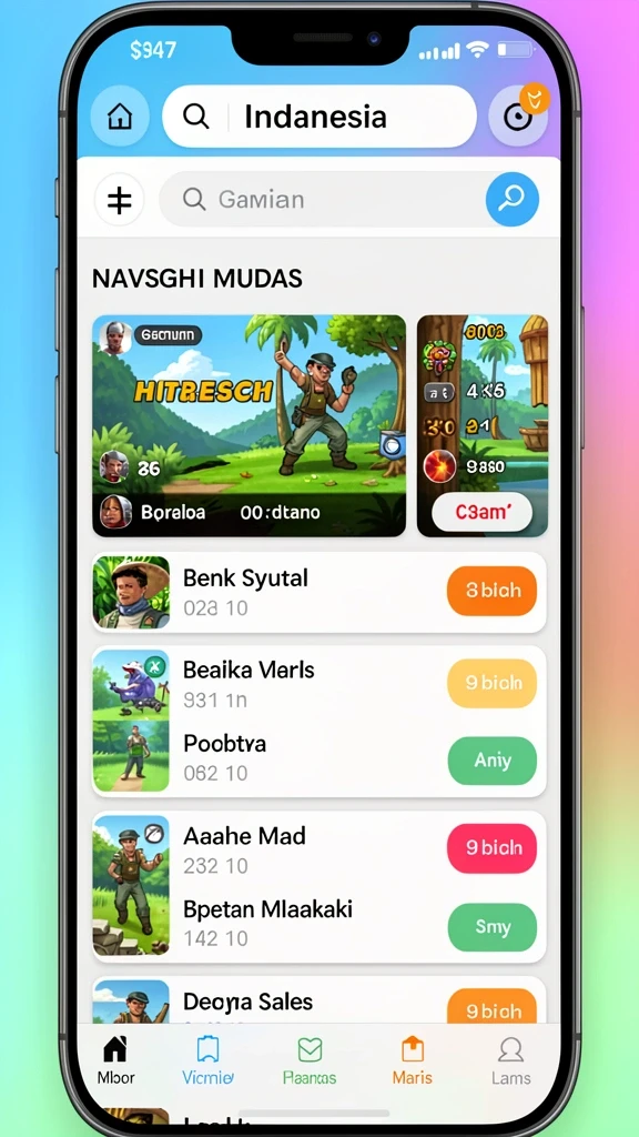Tampilan menu utama yang intuitif dan sederhana.