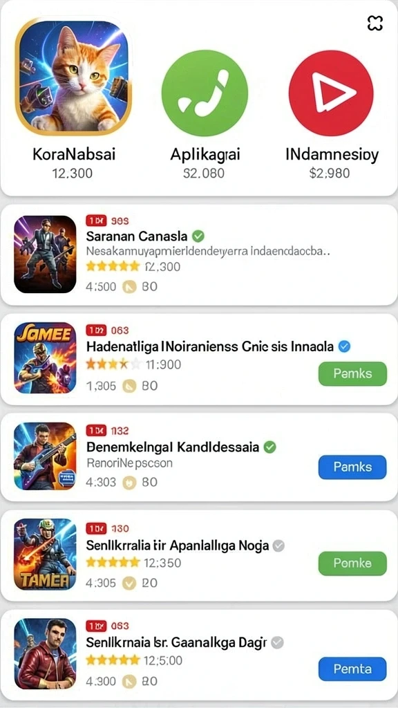 Pengaturan grafik yang kaya warna.