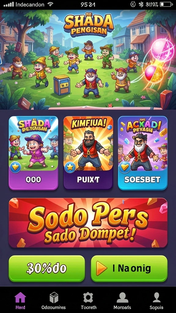 Visual dunia permainan yang memukau dan menawan.