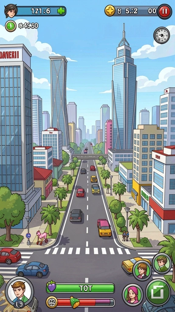 Karakter dengan desain unik dan menarik.