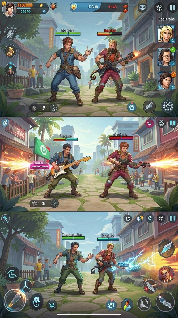 Contoh gameplay seru saat menghadapi rintangan.